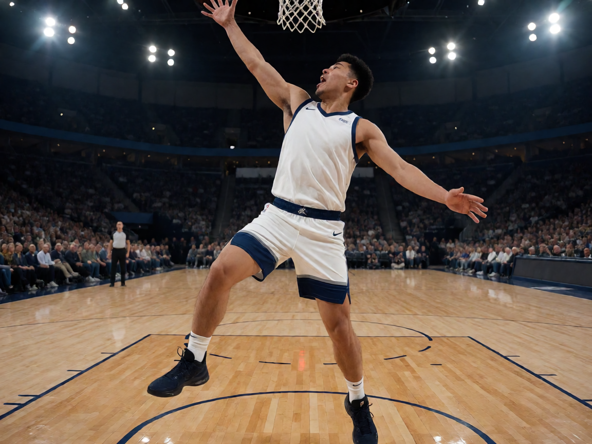 NBA篮球比赛现场,球员在球场上的精彩对抗瞬间